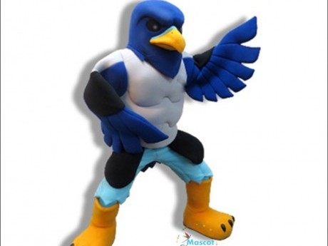 Roleplay character: Blue Falcon Mascot Suit NPC