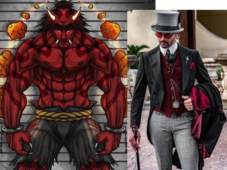 Character Dr. Maximillian Jackal and Big Red